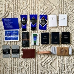 17-piece grooming and accessories bundle ft Jack Black, Armani, Chanel and more